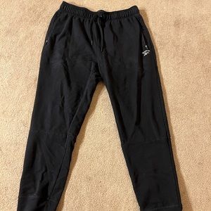 Reebok Black Fleece Sweat Pants 2‎ Side Pockets -Men's Size Medium